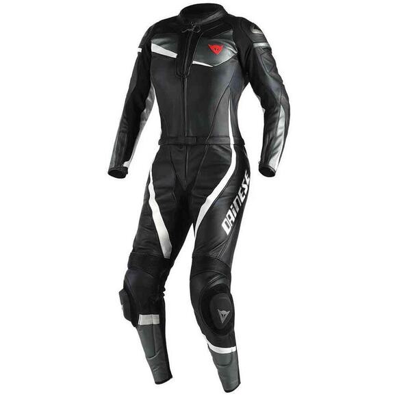 Dainese Veloster Black Seca 4 1PC Perforated Leather Suit Size 48 lady - Picture 1 of 6